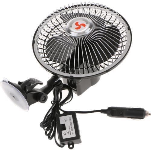 6'' 12V 8W Car Vehicle Truck Cooling System Electric Fan w/ Cigarette Lighter on/off Switch