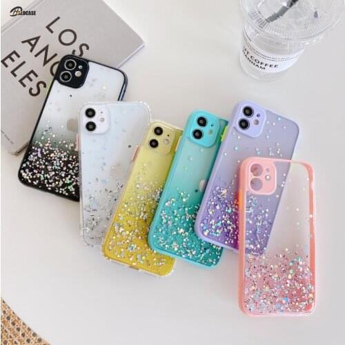 Shiny Starry Sky Phone Case Silicone Back Cover Tpu Protection for Iphone 11 Pro Max X Xs Max Xr Case for Iphone 7 8 Plus Se2020