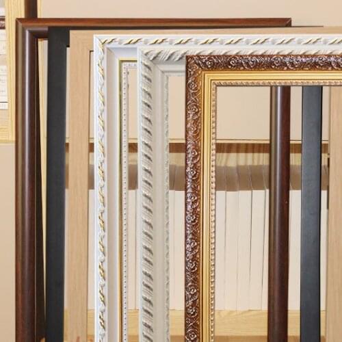 Display Antique Frame Ornament Elegant Luxury Picture Frame Wood Nordic Picture Holder Quadros Decorativos Home Decor DK50FE