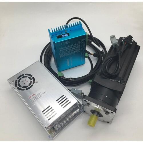 12Nm Nema34 86MM DSP Closed Loop Stepper Motor Driver Hybird Encoder Easy Servo with Planetary Reducer & 400W Power Supply Kits