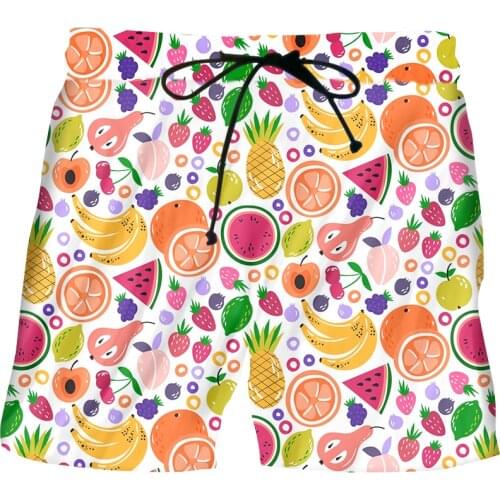 IFPD 3D Colorful Fruit Print Hot Sale Shorts Mens Beach Summer Shorts Hip Hop Harajuku Casual Breathable Short Pants Streetwear