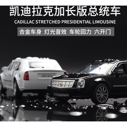 1/32 Scale Stretch Cadillac Diecast Alloy Pull Back Car Collectable Toy Gifts for Children