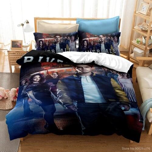 Riverdale 3D Printed Bedding Set Twin Full Queen King Duvet Cover Set Comforter Cover & Pillowcase Set Bedclothes Home Textile