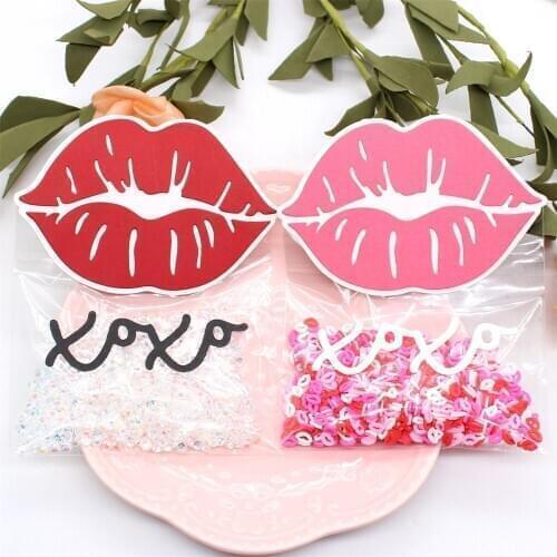 KSCRAFT Lip Bag Topper Metal Cutting Dies Stencils for DIY Scrapbooking Decorative Embossing DIY Paper Cards