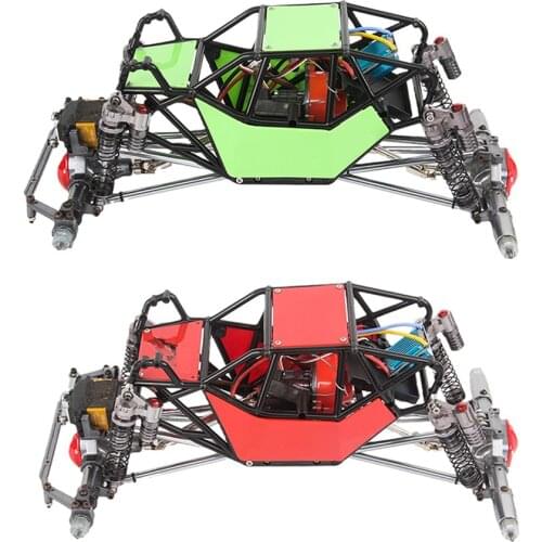 RC Car CNC Upgrade Chassis Frame Body Kit Roll Cage Fit for SCX10 4X4 1:10 Scale RC Rock Crawler Model Car DIY Parts Accessory