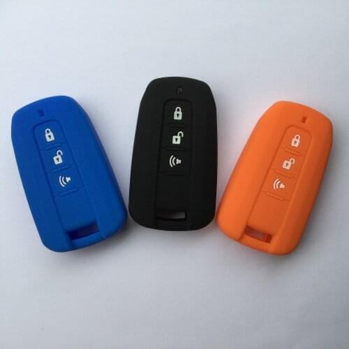 Key Shell Holder Silicon Remote Cover For Ssangyong Stavic2 Korando Turismo Rexton W Protector 3 Button Key Entry