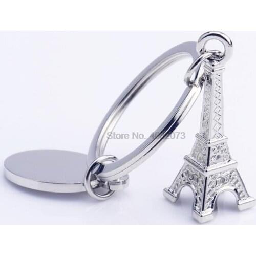 By DHL or Fedex 500pcs Eiffel Tower Keychain For Keys Souvenirs, Paris Tour Eiffel Keychain Key Chain Key Ring Decoration