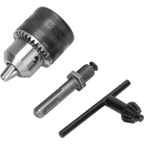 1.5-13mm 1/2-20UNF Key Type Drill Chuck with SDS Round Shank Adapter Electric Hammer Converter with SDS Round Shank Adapter