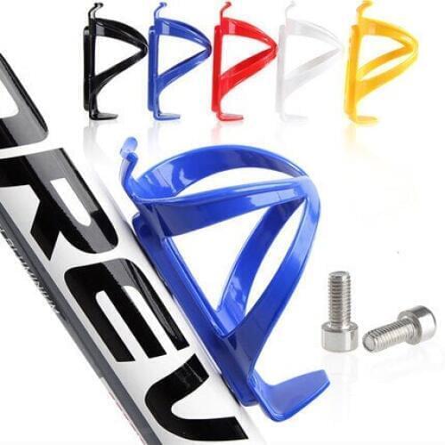 Plastic Bicycle Bike Water Bottle Holder Cage Rack Bike Accessories Strong Toughness Durable Cycling Equipment + 2 Screw
