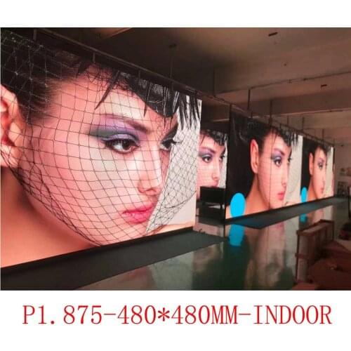 Indoor led display p1.875 480mm * 480mm cabinet led hd TV wall advertising screen P2 P2.5 P3 P1.923