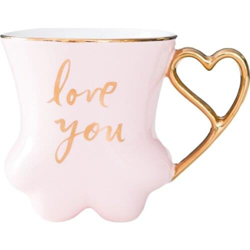 Female Personality Ceramic Mug Cat Claw Cup Lovely Couple Creative Trend Coffee Super Cute Household Water Cup