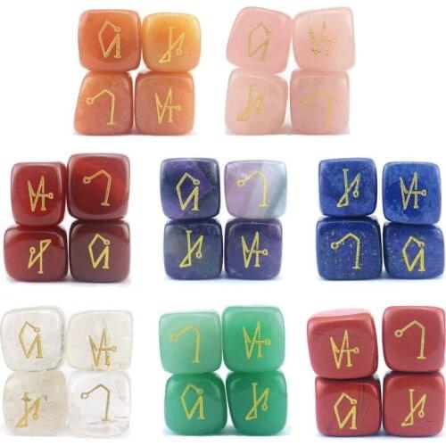 13-18mm Irregular Shape Edge Europe and The Four Angels Religious Symbols Natural Original Stone Square Carving Constellation