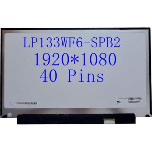 13.3" slim Laptop LP133WF6-SPB2 lcd screen Matrix 40pins 60HZ IPS