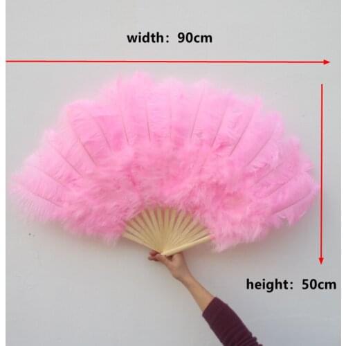 15 Bones Sell Like Hot Cakes Beautiful Ostrich Feather Fan Halloween Party Ornament Decor Necessary Feathers Fan