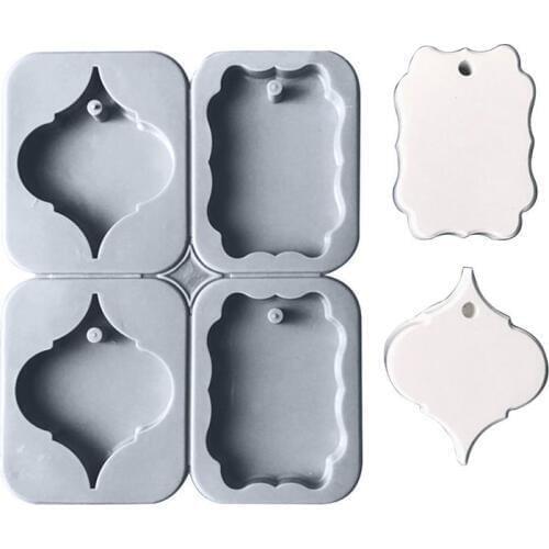 4 Even Door Brand Mould Silicone Detachable Wax Sheet Mold DIY Aromatherapy Plaster Handmade Soap Mold Decorative Pendant Mould