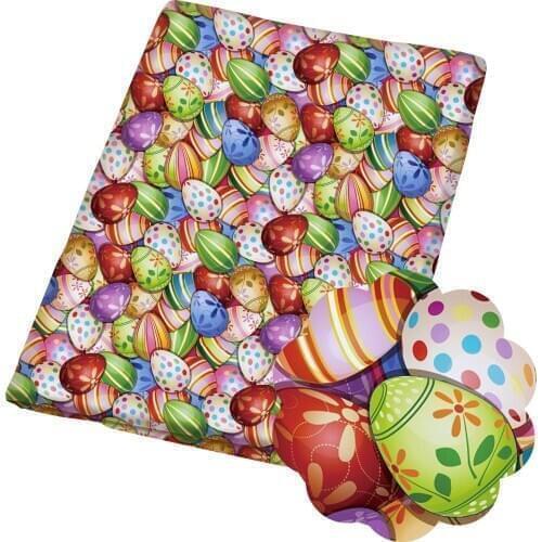 50*140CM Easter Day Polyester cotton Fabric Patchwor Printed for Tissue Kids Home Textile for Sewing Doll Dress Curtain