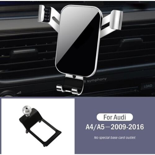Car Mobile Phone Holder Air Vent Mounts Stand GPS Gravity Navigation Bracket For Audi A4 A5 B8 8KH 2009-2016 Car Accessories