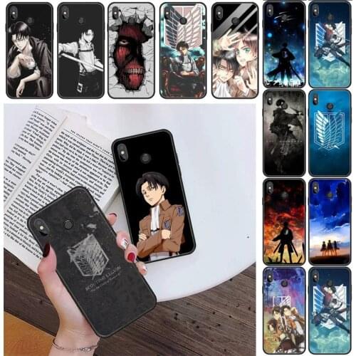 Attack on Titan Phone Case For Xiaomi Redmi 5 7 7A mi 8 lite note 4 5 7 8 pro