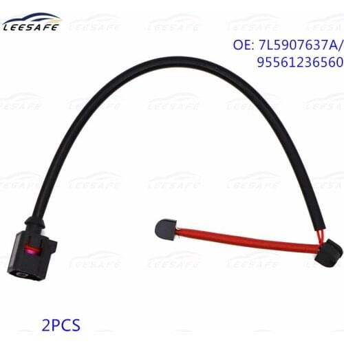 2PCS Brake Pad Wear Sensor 95561236560 for PORSCHE Cayenne 92A 9PA Panamera 970 VW TOUAREG 7L5907637A brake Line Replacement