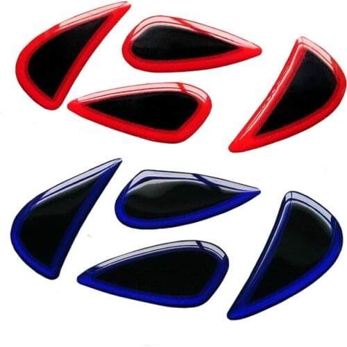 Emblem Decorated Stickers For Hyundai Verna Solaris 2016 2010 2013 2014 3D Red Blue AB045
