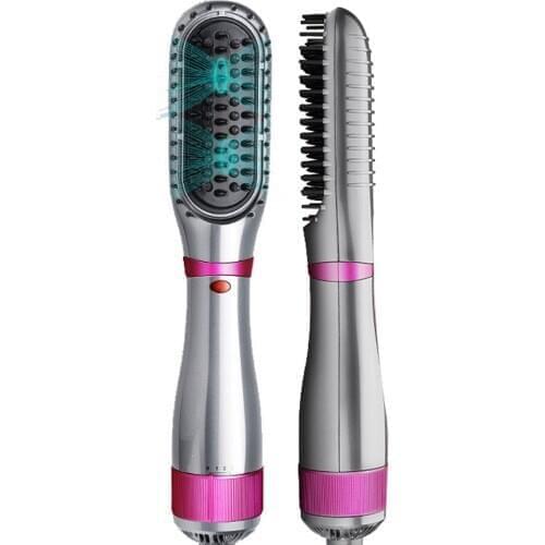 Dual Purpose Hot Air Comb For Curling And Straightening Ceramic Anti Scalding Massage Comb Multifunctional Curling Comb