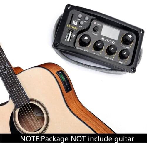 JOYO EQ-MP3 Acoustic Guitar MP3 Equalizer Music Volume Bass Middle Treble Presence 3 Band Captador New 150 C