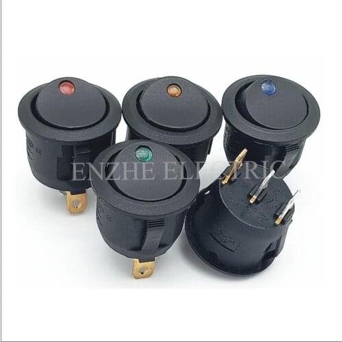 KCD1-5-101EN ON-OFF Rocker Switch 10A 125V 6A 250V rocker switch Led Light 3 pins ON-OFF Car Dashboard Dash Boat Toggle Switch