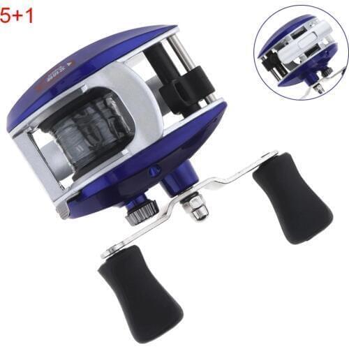 Mini 5+1BB 3.3:1 135g Lightweight Baitcasting Fishing Reel Bring with Fishing Line