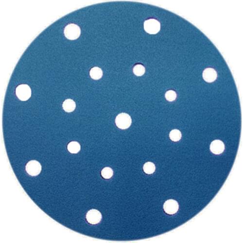 18 pcs sandpaper 6 inch 17 hole dry sanding paper round car putty car sand round flocking