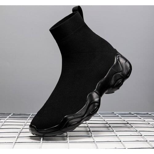 Sock Trainers Women Platform Shoes Breathable Fashion High Top Men Sneakers Sport Shoe Female Casual Elasticity Soft Sole Girls