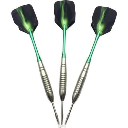 New 3Pcs Steel Pointed Darts 22g Professional Throwing Darts Nickel Plated Silver Dart Barrel Aluminum Shafts Flights Dardos