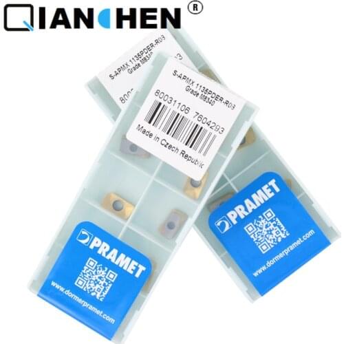 Authentic Original PRAMET S-APMX1135PDER-R03 M8340 CNC square shoulder milling cutter insert Ten pieces of a box