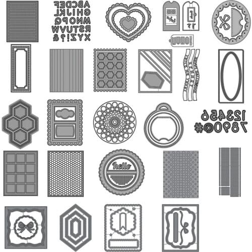 Various Frames Alphabets Metal Cutting Dies Stencils For DIY Scrapbooking Paper Card Making Decor Craft Newest