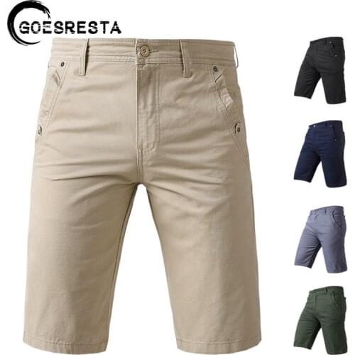 Brand 2021 New Solid Color Men Shorts Summer High Quality Cotoon Comfortable Cargo Pants Men Military Fashion Casual Men Shorts