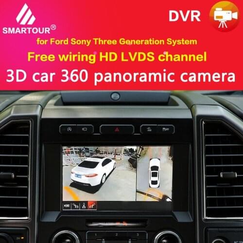 For Mustang Reverse Backup 360 Degree Surround Bird View System Panoramic View Car Camera Recorder For Ford F250 F350 F450 F650