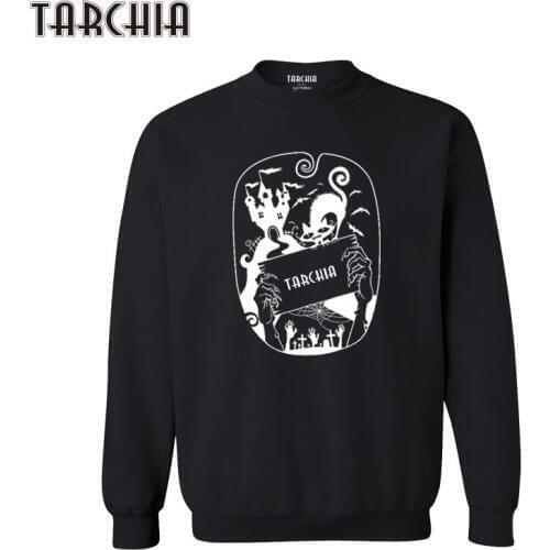 TARCHIA 2021 Witch Cat Castle Hoodies Pullover Geometric Sweatshirt Personalized Man Casual Parental Survetement Homme Boy