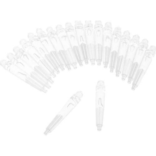 SURIEEN High Quality 20 Pcs Nylon Material Dart Shafts Dart Accessories Transparent Crystal Color 27mm /35mm /45mm Darts Parts
