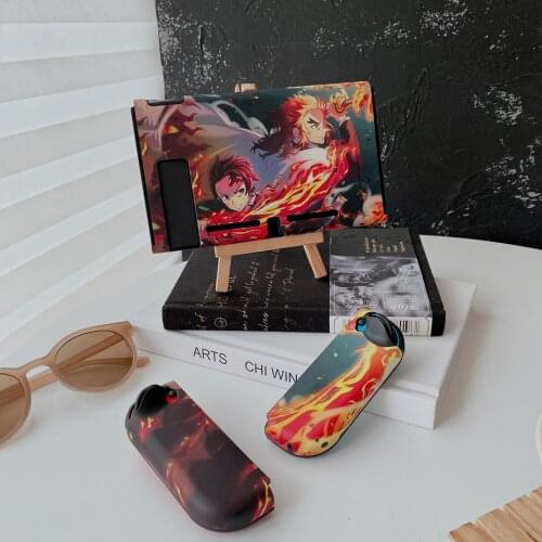 Demon Slayer Kamado Tanjirou Rengoku Kyoujurou Gamepad Split Switch Protective Case For Nintendo Switch Cover