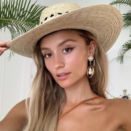 Abayabay Girls Stud Earring Womens Hoop Drop Earrings Artificial Pearl Gold Color Cute Lovers Classic Jewelry Boucles D Oreille