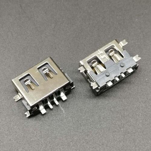 10pcs 2.0USB female socket Short body 10.0 SMT 3A high current charging port H6.8 AF USB connector