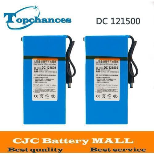 High Quality 2PCS DC 12V Strong 15000MAH Powerful Rechargeable Backup Li-ion Battery For CCTV Camera Wireless Transmitter
