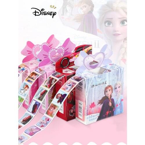 200 Sheets In a Box Disney Cartoon Stickers Disney Frozen 2 Elsa Anna Princess Sofia Cars Pony Children Removable Stickers Toys