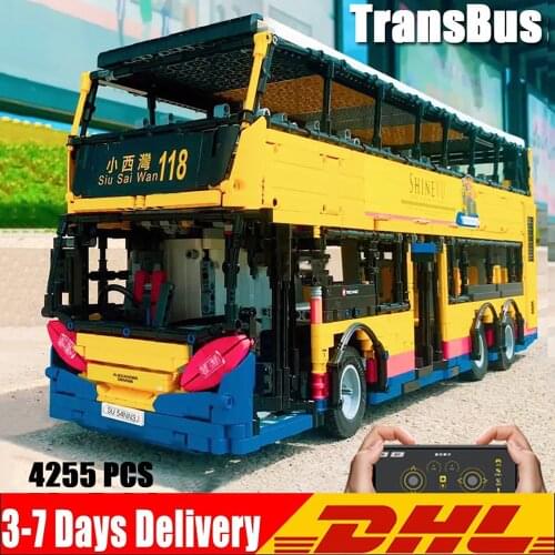 4314PCS Building Blocks MOC High-Tech Model The TransBus Enviro 500 Mark I Car Toys Bricks Kids Educational Toys Christmas Gifts