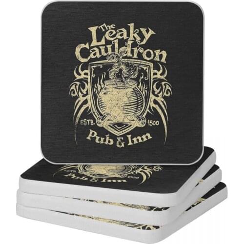 The Leaky Cauldron Diatomite Square Round Shape Coaster Anti-Scald Cup Bonsai Mat Soap Toothbrush Pad Wholesale Diameter 10cm