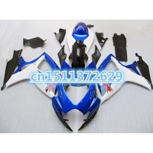 Dor-Movistar white blue black Fairings for A 2006 2007 GSXR 600 750 EMS free bodywork K6 BACARDI GSXR600 GSXR750 kit for SUZUKI