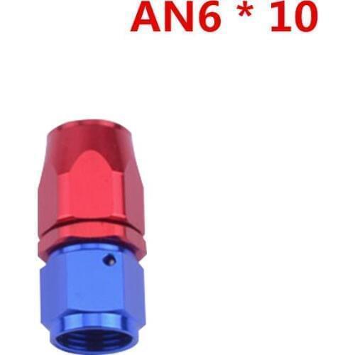 ESPEEDER - AN Fitting 06 AN 06 Aluminum Fittings 0 Degree Oil/Fuel/Swivel Hose Fittings Auto Modified Connection