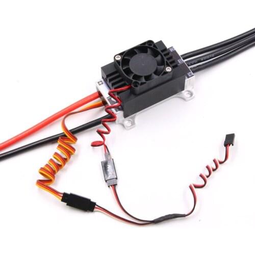 FATJAY 2-6S 100A two-way waterproof speed control ESC with Fan radiator or Water pump radiator for RC boat RC car