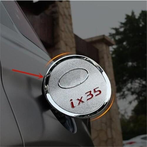 For Hyundai IX35 2018-2019 ABS Chrome/stainless Fuel tank cover decoration Patch Anti-scratch protection car accessories