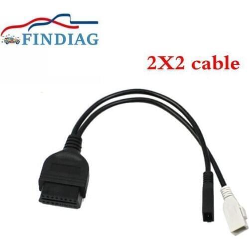 High Quality for Audi Adapter Cable 16 Pin Female Connector Support Multi-Brand Cars 2P+2P 16pin Adapter Cable OBD OBD2
