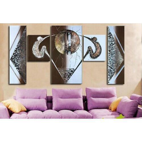 Modern fashion abstract oil painting on canvas Hand painted abstract dancing people paintings NO frame